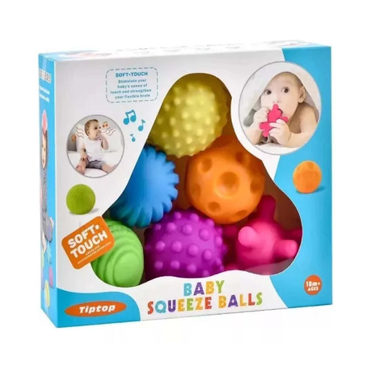 Set 6 Pelotas Sensoriales Para Bebés
